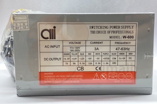 بورسبلاي مزود طاقة كمبيوتر مكتبي 600 واط