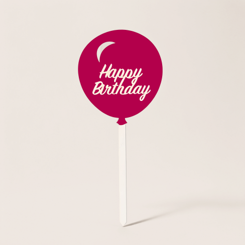 تغريسة ( Happy Birthday ) - لون وردي