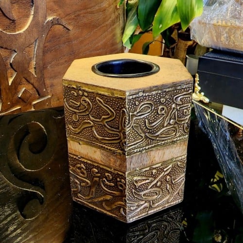 مبخر خشب مع نحاس صناعة هندي