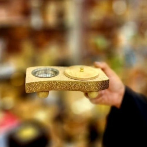 مبخر مع علبة عود صناعة يديوية هندي