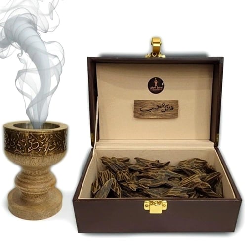 عرض عود تايقر (100 جرام) + صندوق هدية ومبخرة