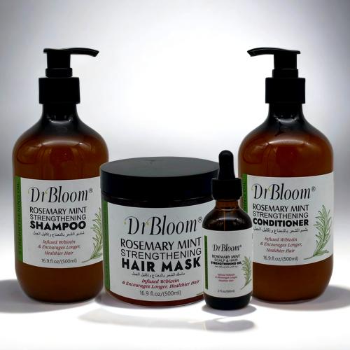 مجموعة العنايه بالشعر بالنعناع واكليل الجبل DR BLO...