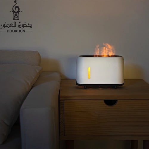 فواحة عطرية اضاءة اللهب الشعلة 7 الوان + زيوت عطري...