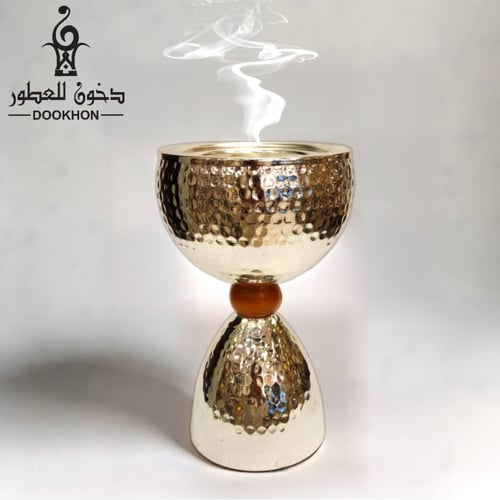 مبخر فضي خفيف حجم كبير حزام خشبي