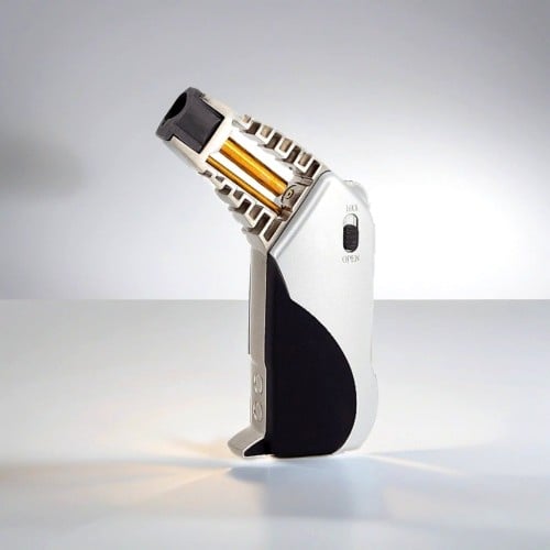 ولاعة فحم اصلية حجم وسط لون فضي