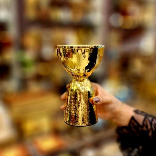 مبخر ذهبي ستيل حجم وسط