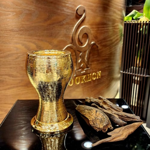 مبخر ستيل ذهبي صناعة يدوية هندي حجم وسط ثقيل