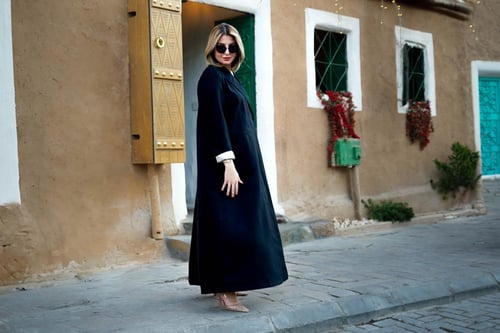 بليزر أنيق ببطانة ملونة