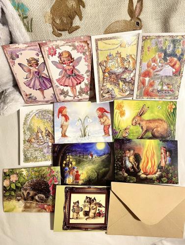 كارد عشوائي مع ظرف