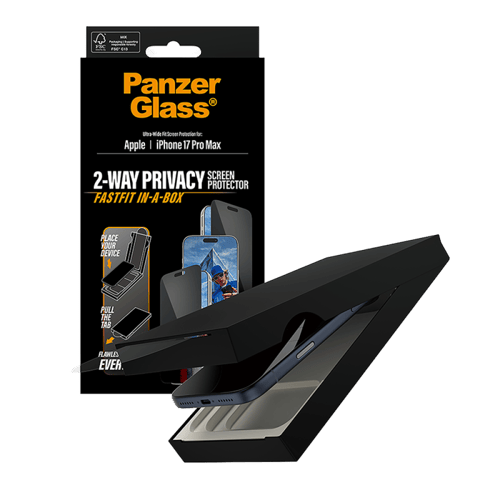 حماية شاشة بانزر جلاس إطار اسود مع أداة تركيب ايفو...