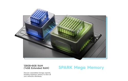 هاتف TECNO SPARK 30C 5G – إصدار 128 جيجابايت + 4 ج...