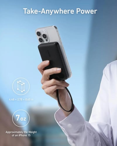 بطارية انكر بسعة 10000 ملي امبير بقوة 22.5 واط بمن...