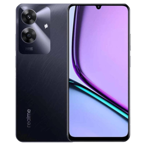 ريلمي نوت 60 ثنائي الشريحة، لون أسود رخامي، ذاكرة...