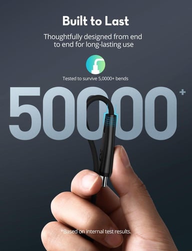 كابل تايب سي الى تايب سي 60 واط نايلون 1.2 متر راف...