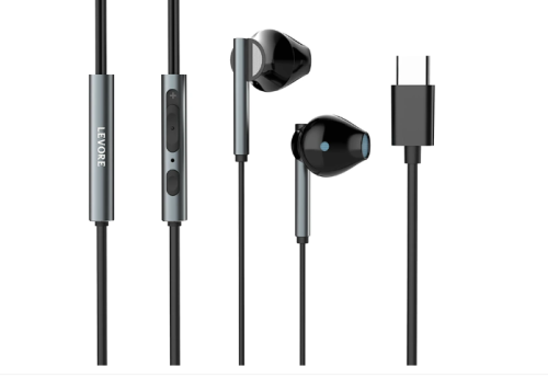 ليفوري سماعة تايب سي سلكية اسود