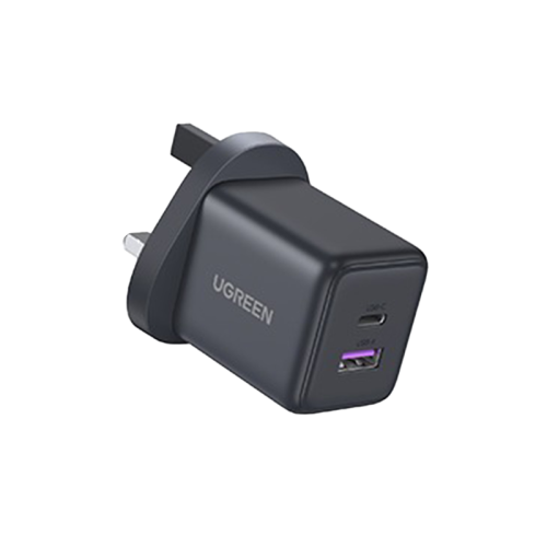 شاحن جداري يوجرين بتقنية GaN بمنفذ USB ومنفذ USB-C...