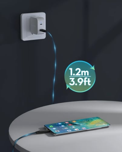 سلك راف باور تايب سي الى تايب سي نايلون بقوة 100 و...