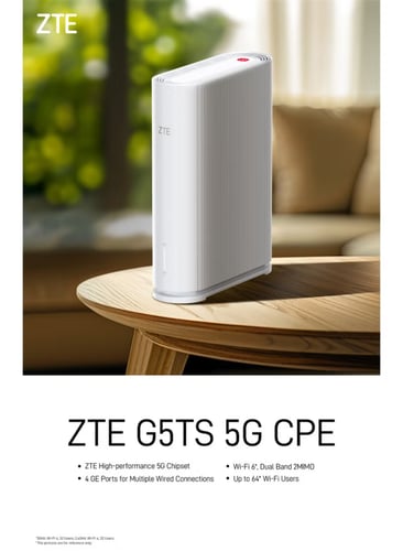 راوتر زد تي اي G5TS، وايفاي 6، يدعم 64 مستخدم 5G -...