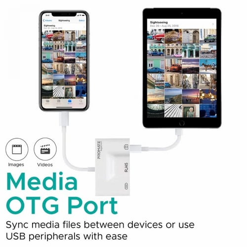 بروميت محول متعدد المهام لأجهزة آبل | USB Hub 3 in...