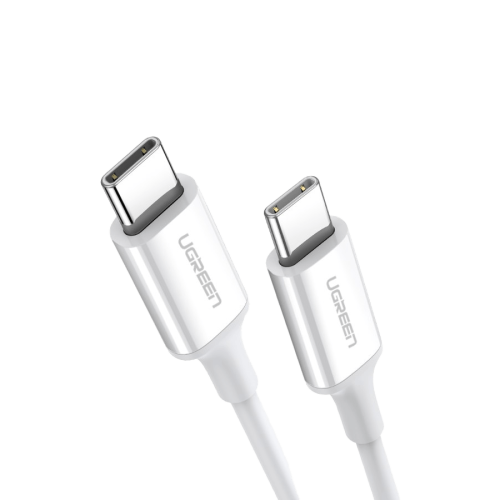 سلك شاحن يوجرين من USB-C إلى USB-C بطول 2 م - أبيض