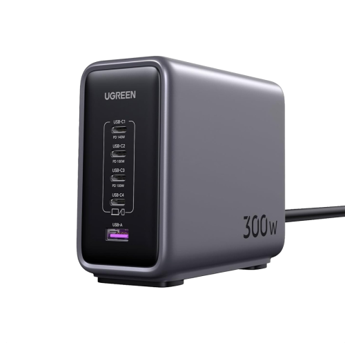 يوجرين - منصة شحن مكتبية نيكسود GaN بـ4 منافذ USB-...