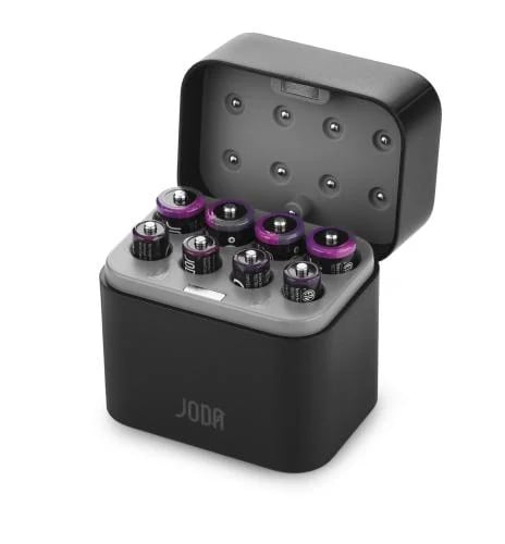 جودا طقم بطاريات ليثيوم HARBO 8 مع علبة شحن JD-PB007 — 4 AA و4 AAA