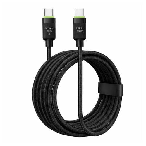 Infinix Fast Charging Cable 100W Type-C to Type-C...