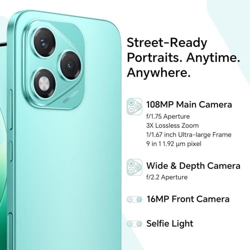 هونر 400 لايت ذاكرة 256 جيجابايت 8 رام 5G - اخضر م...