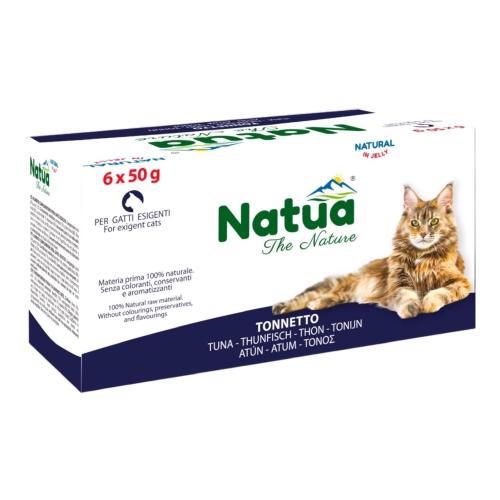 ناتوا طعام رطب طبيعي بالتونة في الجيلي للقطط 50g X...