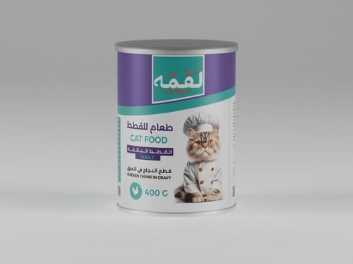 لقمة معلب قطع رطب كرتون 12 علبة في 400 جرام