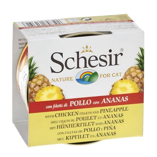 شيزر طعام رطب للقطط بفيليه الدجاج مع الاناناس 85g