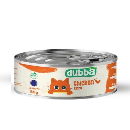دوبا معلبات دجاج بالمرق 85 غ طعام رطب للقطط البالغ...