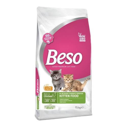 بيسو طعام جاف بالدجاج للقطط الصغيرة