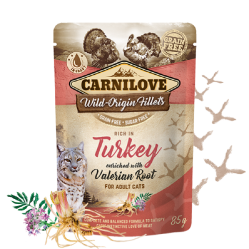 كارنيلوف طعام رطب قطط البالغة بنكهة الديك الرومي 8...