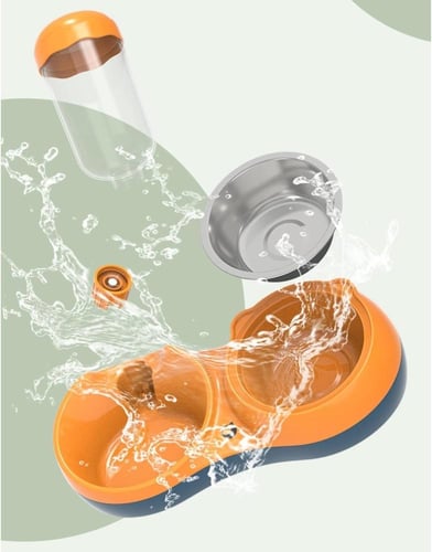 مشربية ومأكلية ستيل كبيرة للقطط