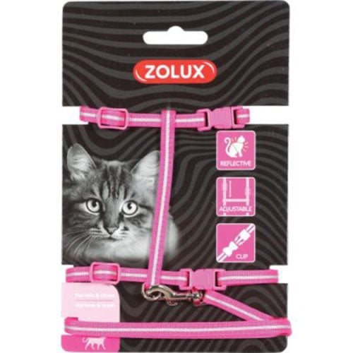 زولكس طقم هارنس ومشد عاكس للقطط