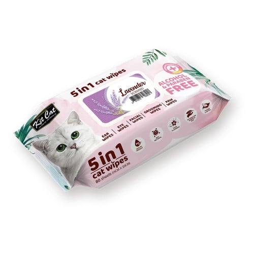 كت كات مناديل معطرة 5 في 1 برائحة اللافندر 80 مندي...