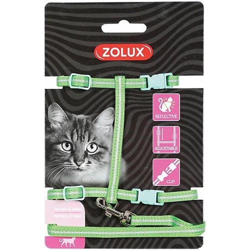 زولكس طقم هارنس ومشد عاكس للقطط