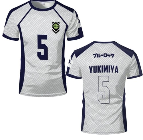 تيشيرت بلو لوك الابيض-Blue Lock