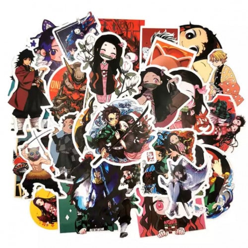 50Pcs Demon Slayer Stickers | 50 ملصق قاتل الشياطي...