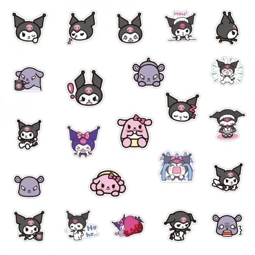 50Pcs kuromi Stickers | 50 ملصق كورومي