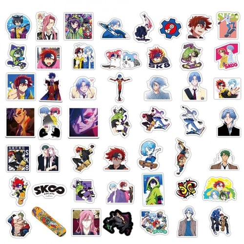 50Pcs SK8 Stickers | 50 ملصق SK8