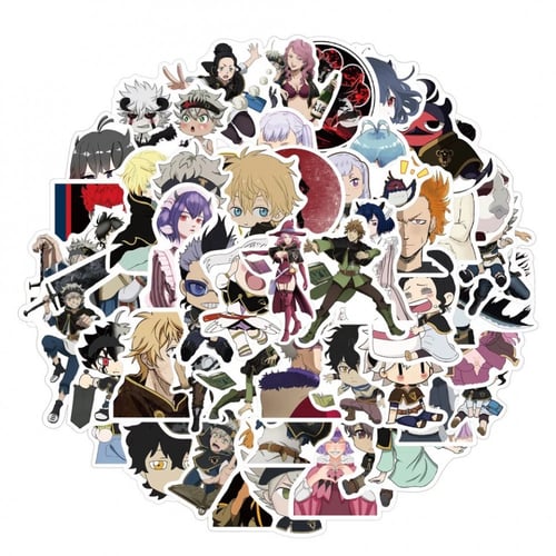 50Pcs Black Clover Stickers | 50 ملصق بلاك كلوفر