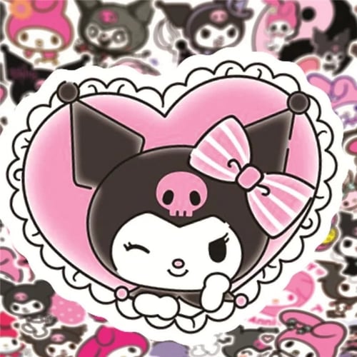 50Pcs Melody and kuromi Stickers | 50 ملصق ميلودي...