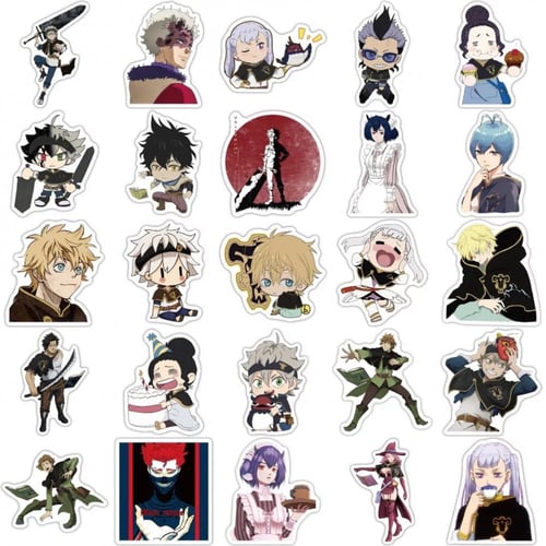 50Pcs Black Clover Stickers | 50 ملصق بلاك كلوفر