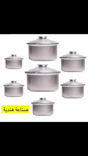 قدور ابو تاج الاصلي صناعه هندي طقم ٧ حبة
