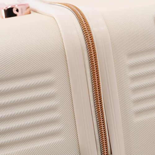 طقم حقائب سفر ماركة فانسل شد3 + 2 مكياج- بيج