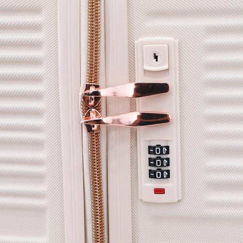 طقم حقائب سفر ماركة فانسل شد3 + 2 مكياج- بيج