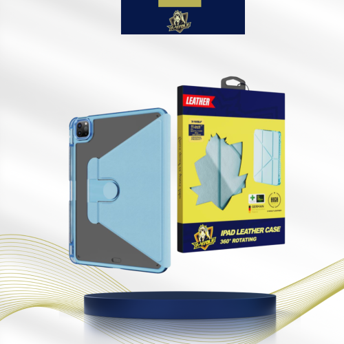 اكس وولف كفر ايباد جلد , حمايه 360 درجه -ازرق