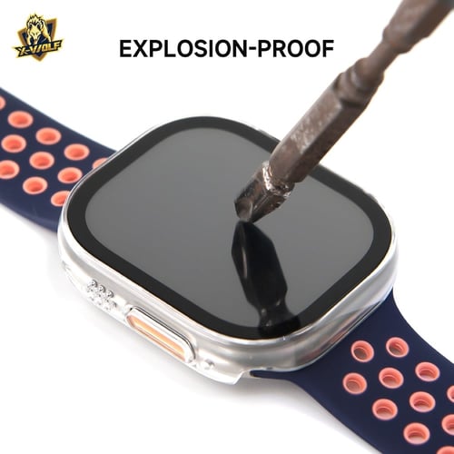 اكس وولف - حماية ساعه الترا مقاس 49MM- اسود